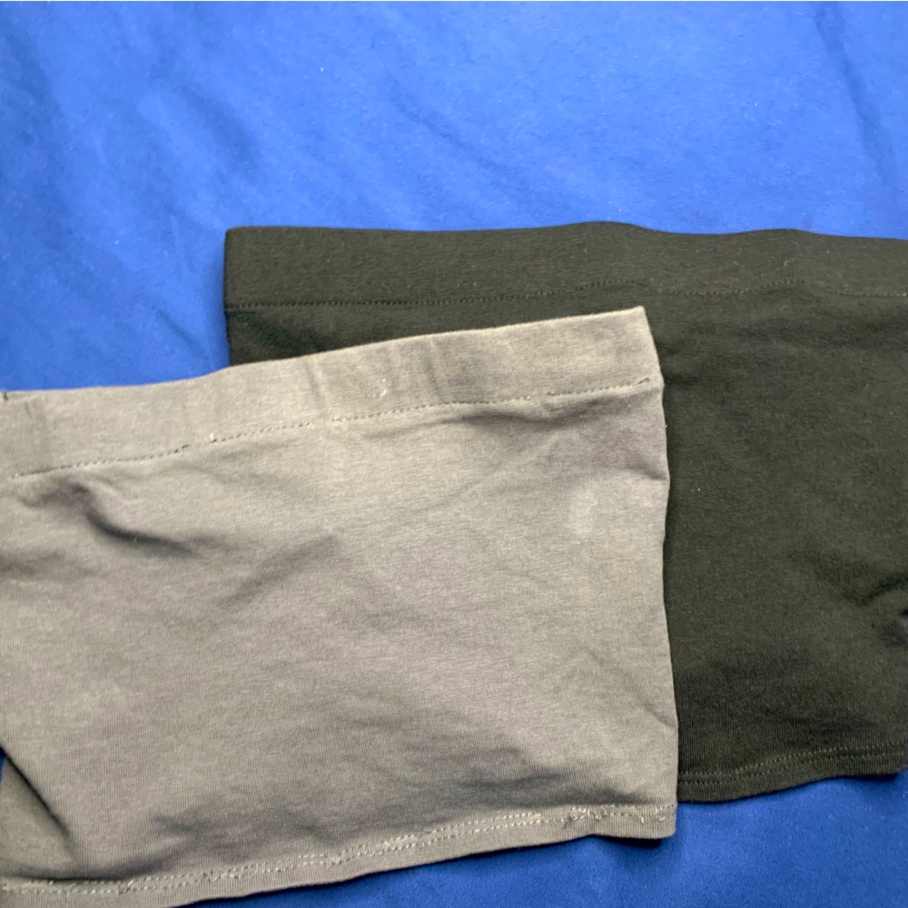 Black & Grey tube tops Size XS